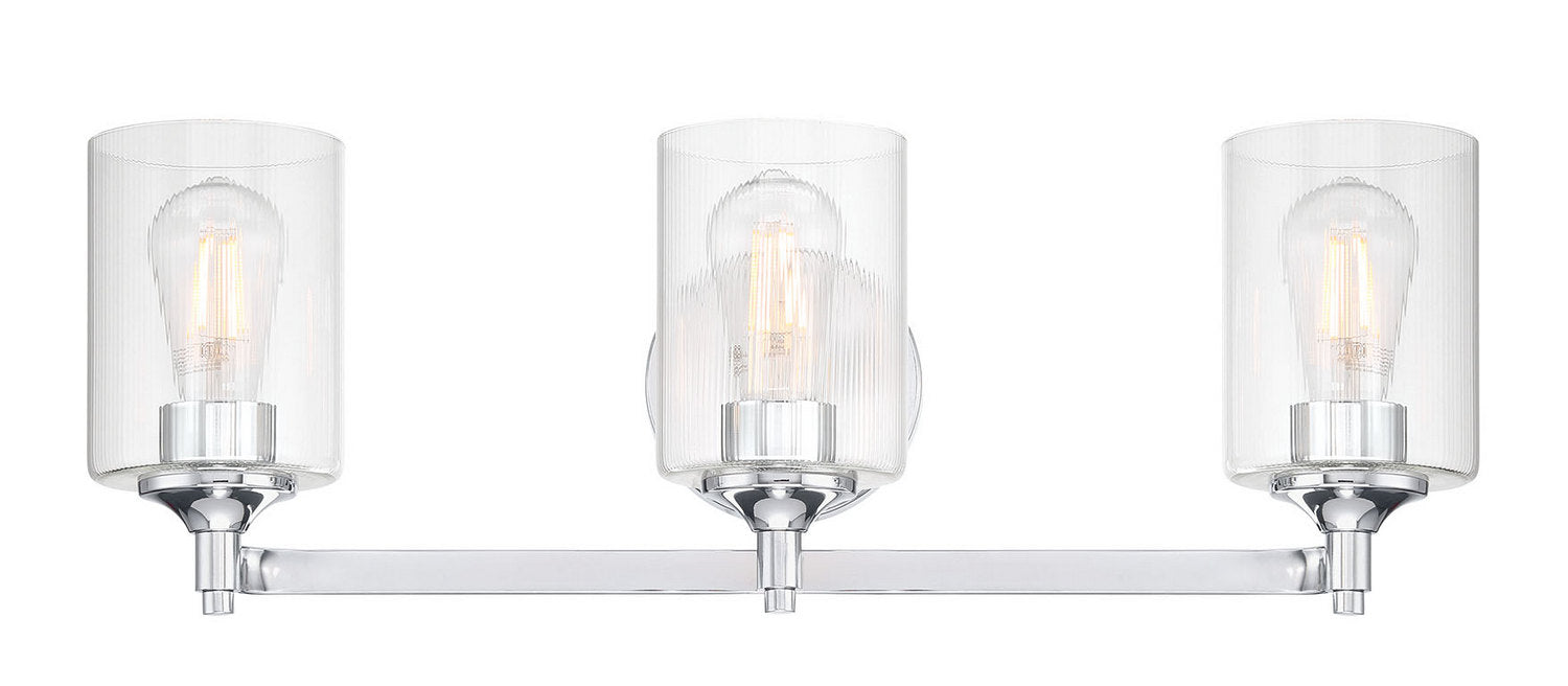 Millennium - 28703-CH - Three Light Vanity - Ryehouse - Chrome