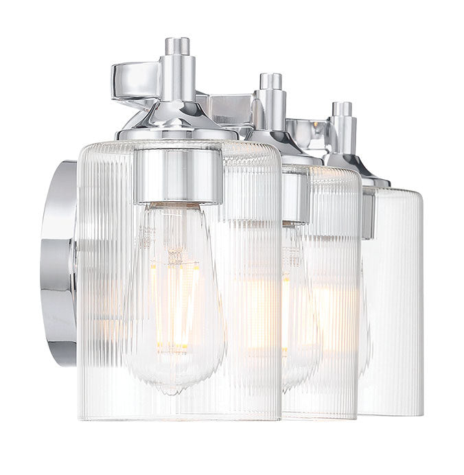 Millennium - 28703-CH - Three Light Vanity - Ryehouse - Chrome
