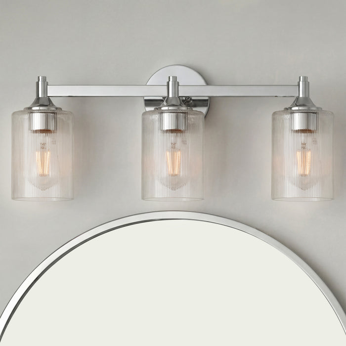 Millennium - 28703-CH - Three Light Vanity - Ryehouse - Chrome