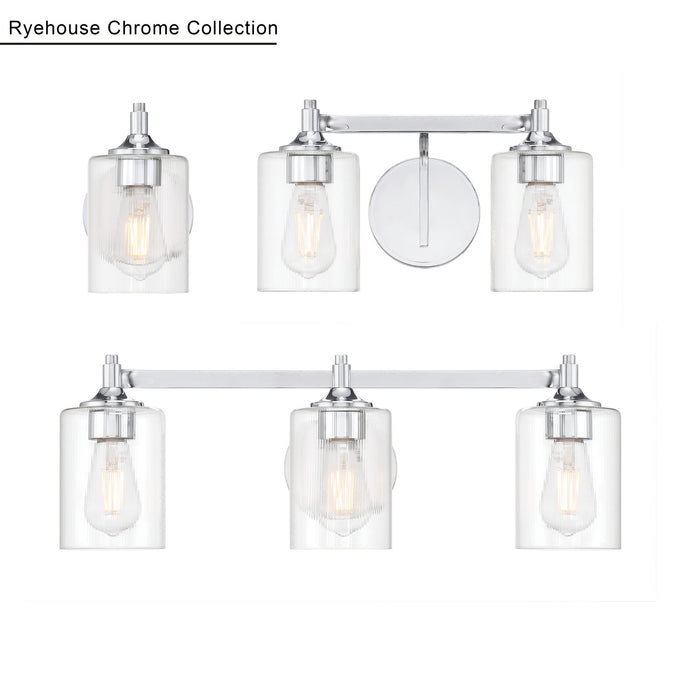 Millennium - 28703-CH - Three Light Vanity - Ryehouse - Chrome