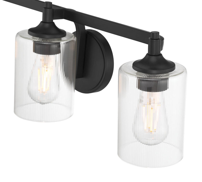 Millennium - 28703-MB - Three Light Vanity - Ryehouse - Matte Black