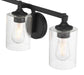 Millennium - 28703-MB - Three Light Vanity - Ryehouse - Matte Black