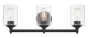 Millennium - 28703-MB - Three Light Vanity - Ryehouse - Matte Black