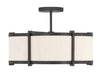 Millennium - 28803-MB - Three Light Semi-Flush Mount - Marlbeck - Matte Black