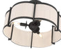 Millennium - 28803-MB - Three Light Semi-Flush Mount - Marlbeck - Matte Black