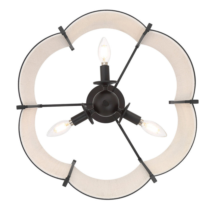 Millennium - 28803-MB - Three Light Semi-Flush Mount - Marlbeck - Matte Black