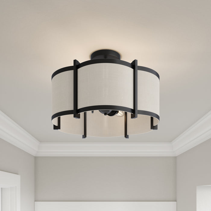 Millennium - 28803-MB - Three Light Semi-Flush Mount - Marlbeck - Matte Black