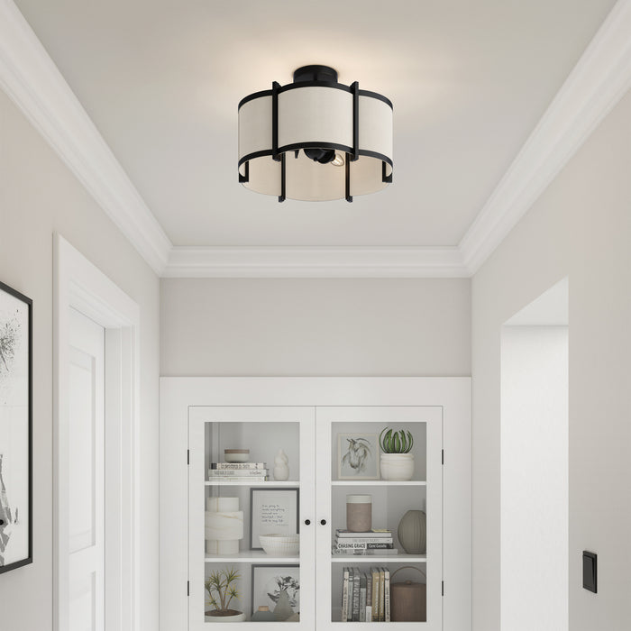 Millennium - 28803-MB - Three Light Semi-Flush Mount - Marlbeck - Matte Black