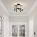 Millennium - 28803-MB - Three Light Semi-Flush Mount - Marlbeck - Matte Black