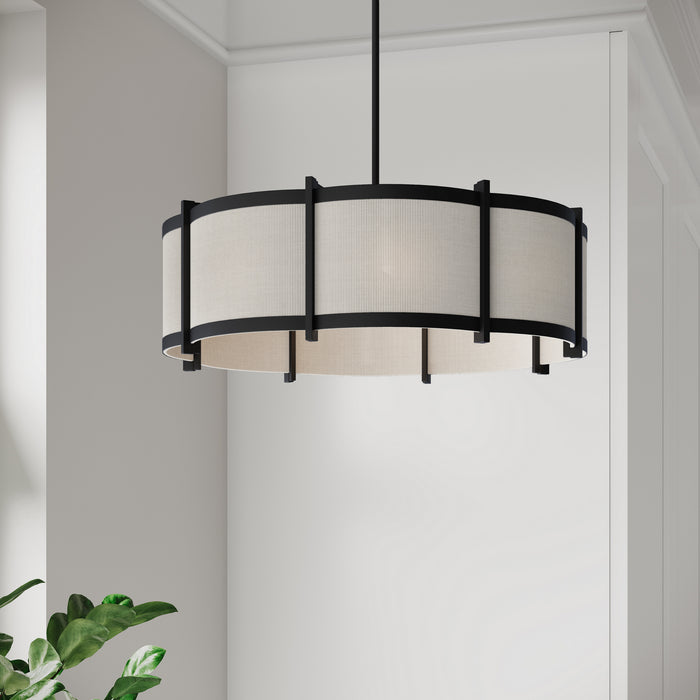 Millennium - 28804-MB - Four Light Pendant - Marlbeck - Matte Black