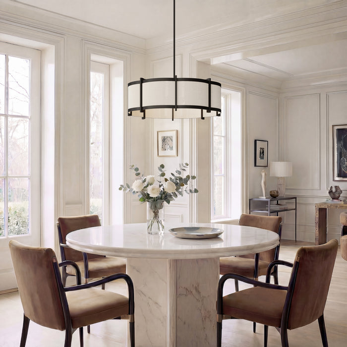 Millennium - 28804-MB - Four Light Pendant - Marlbeck - Matte Black
