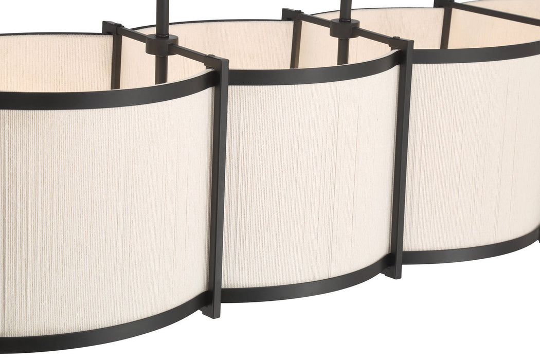 Millennium - 28805-MB - Five Light Linear Chandelier - Marlbeck - Matte Black