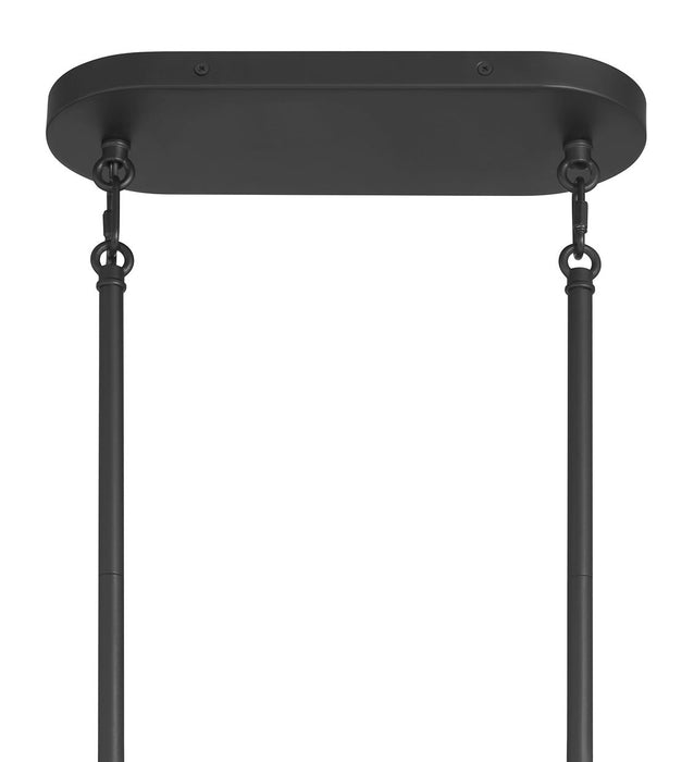 Millennium - 28805-MB - Five Light Linear Chandelier - Marlbeck - Matte Black