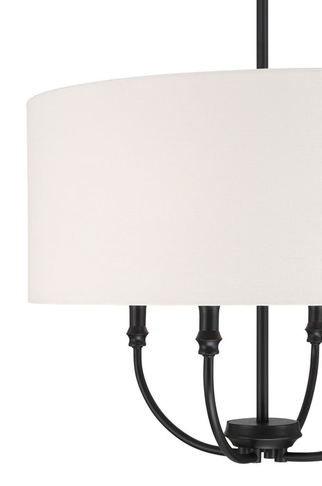 Millennium - 28904-MB - Four Light Pendant - Mairbourne - Matte Black