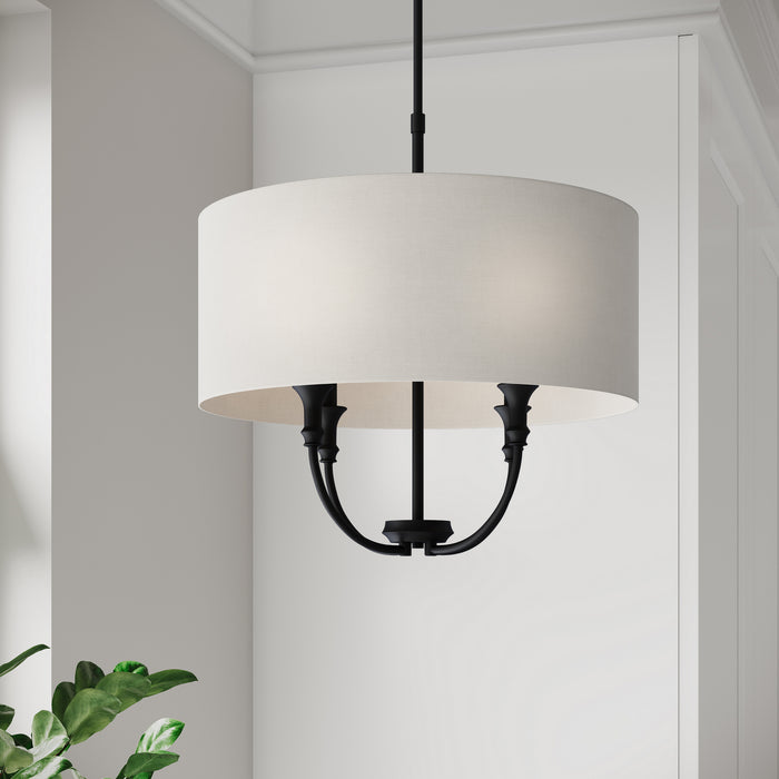 Millennium - 28904-MB - Four Light Pendant - Mairbourne - Matte Black