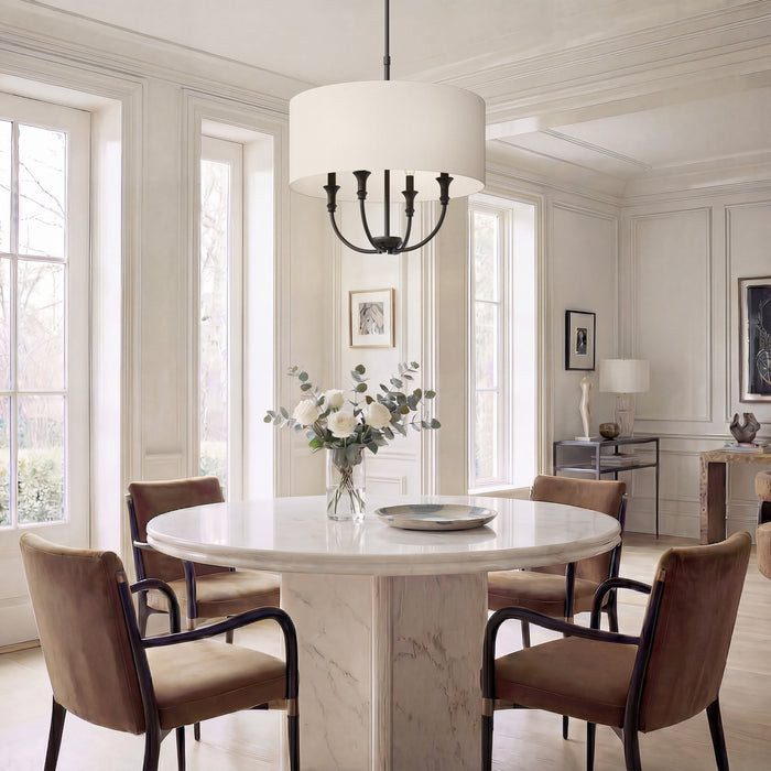 Millennium - 28904-MB - Four Light Pendant - Mairbourne - Matte Black