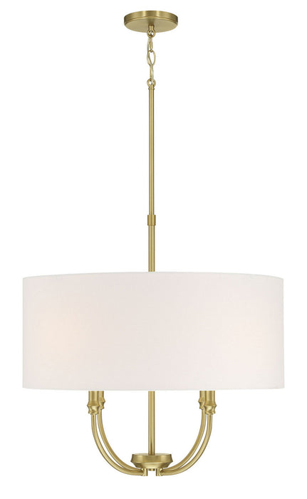Millennium - 28904-VB - Four Light Pendant - Mairbourne - Vintage Brass