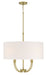Millennium - 28904-VB - Four Light Pendant - Mairbourne - Vintage Brass