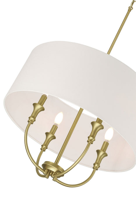Millennium - 28904-VB - Four Light Pendant - Mairbourne - Vintage Brass