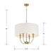 Millennium - 28904-VB - Four Light Pendant - Mairbourne - Vintage Brass