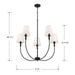 Millennium - 28905-MB - Five Light Chandelier - Mairbourne - Matte Black
