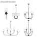 Millennium - 28905-MB - Five Light Chandelier - Mairbourne - Matte Black