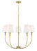 Millennium - 28905-VB - Five Light Chandelier - Mairbourne - Vintage Brass