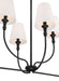 Millennium - 28906-MB - Six Light Linear Chandelier - Mairbourne - Matte Black