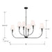 Millennium - 28906-MB - Six Light Linear Chandelier - Mairbourne - Matte Black