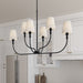 Millennium - 28906-MB - Six Light Linear Chandelier - Mairbourne - Matte Black