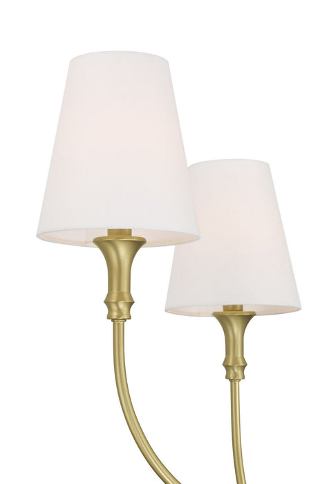 Millennium - 28906-VB - Six Light Linear Chandelier - Mairbourne - Vintage Brass