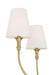 Millennium - 28906-VB - Six Light Linear Chandelier - Mairbourne - Vintage Brass