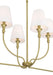 Millennium - 28906-VB - Six Light Linear Chandelier - Mairbourne - Vintage Brass