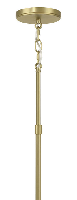 Millennium - 28906-VB - Six Light Linear Chandelier - Mairbourne - Vintage Brass