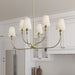 Millennium - 28906-VB - Six Light Linear Chandelier - Mairbourne - Vintage Brass