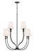 Millennium - 28908-MB - Eight Light Chandelier - Mairbourne - Matte Black