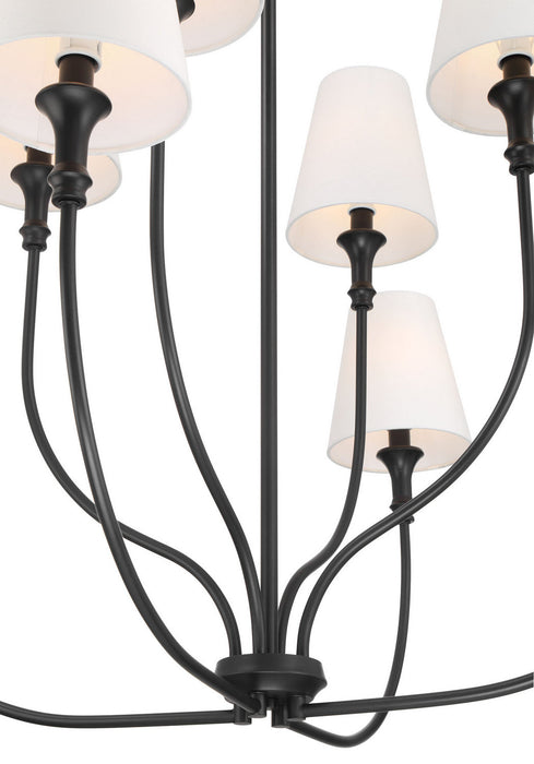 Millennium - 28908-MB - Eight Light Chandelier - Mairbourne - Matte Black