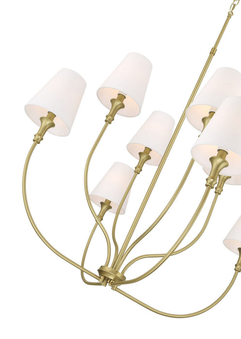 Millennium - 28908-VB - Eight Light Chandelier - Mairbourne - Vintage Brass