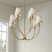 Millennium - 28908-VB - Eight Light Chandelier - Mairbourne - Vintage Brass
