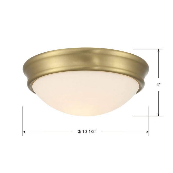 Millennium - 5221-VB - LED Flush Mount - Baumann - Vintage Brass