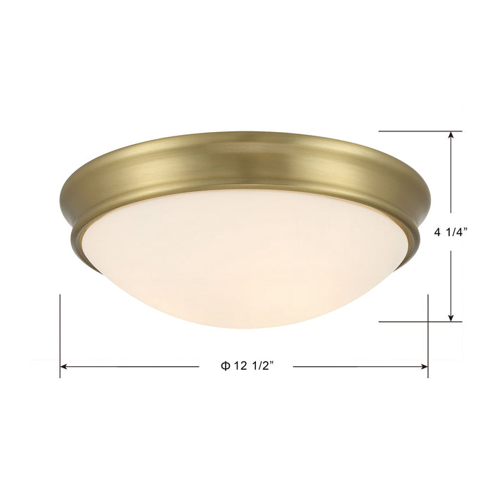 Millennium - 5223-VB - LED Flush Mount - Baumann - Vintage Brass