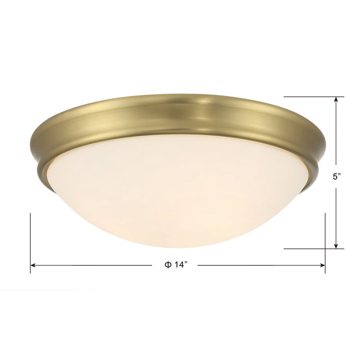 Millennium - 5225-VB - LED Flush Mount - Baumann - Vintage Brass