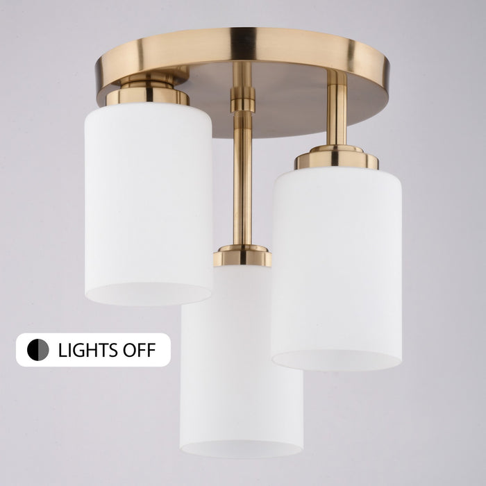 Vaxcel - C0358 - Three Light Flush Mount - Park Ridge - Champagne Gold