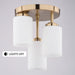 Vaxcel - C0358 - Three Light Flush Mount - Park Ridge - Champagne Gold