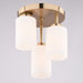 Vaxcel - C0358 - Three Light Flush Mount - Park Ridge - Champagne Gold