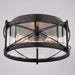 Vaxcel - C0359 - Three Light Flush Mount - Harrison - Matte Black