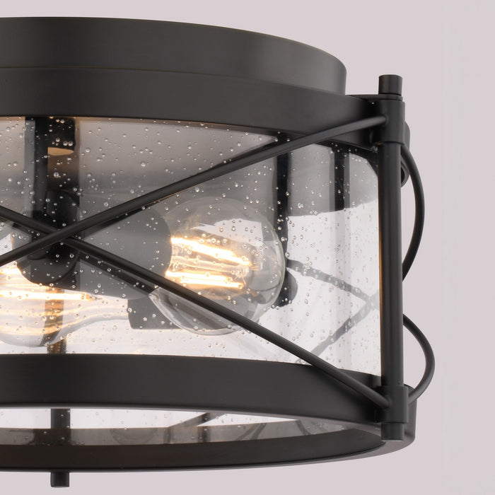 Vaxcel - C0359 - Three Light Flush Mount - Harrison - Matte Black