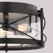 Vaxcel - C0359 - Three Light Flush Mount - Harrison - Matte Black