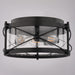 Vaxcel - C0359 - Three Light Flush Mount - Harrison - Matte Black