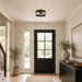 Vaxcel - C0359 - Three Light Flush Mount - Harrison - Matte Black